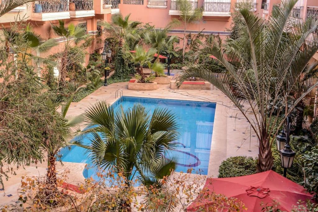 Beautiful, Great Equipped 122 M Holiday Apartment Near Majorelle Garden And Gueliz With Pool Views And A Large Balcony And Terrace Marraquexe Exterior foto